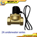 Ac 220v / dc 24v latão / aço inoxidável underwater válvula solenóide preço baixo na china